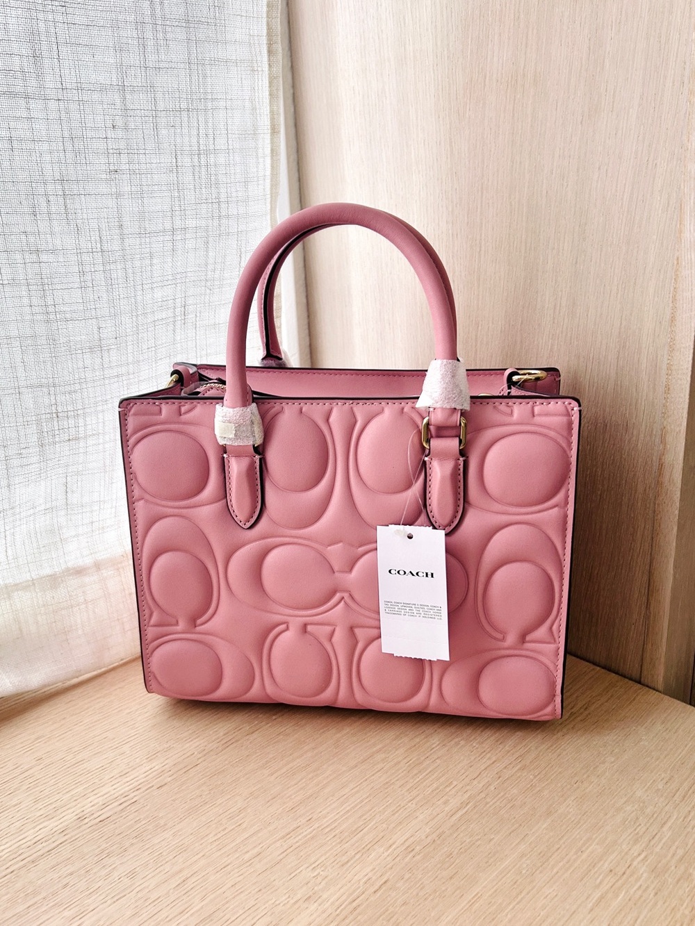 NWT💗Coach Maggie Small Tote Bag
In Signature Leather Pink Petal CY670 Satchel - Picture 7 of 10